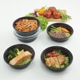 thumbnail image 6 of (2 pack) Mainstays 5-Pack Round Meal Prep Containers with Lids, 1L, BPA-Free, Microwave & Dishwasher Safe, Ideal Use for Meal Prep and Batch Cooking, 6 of 7