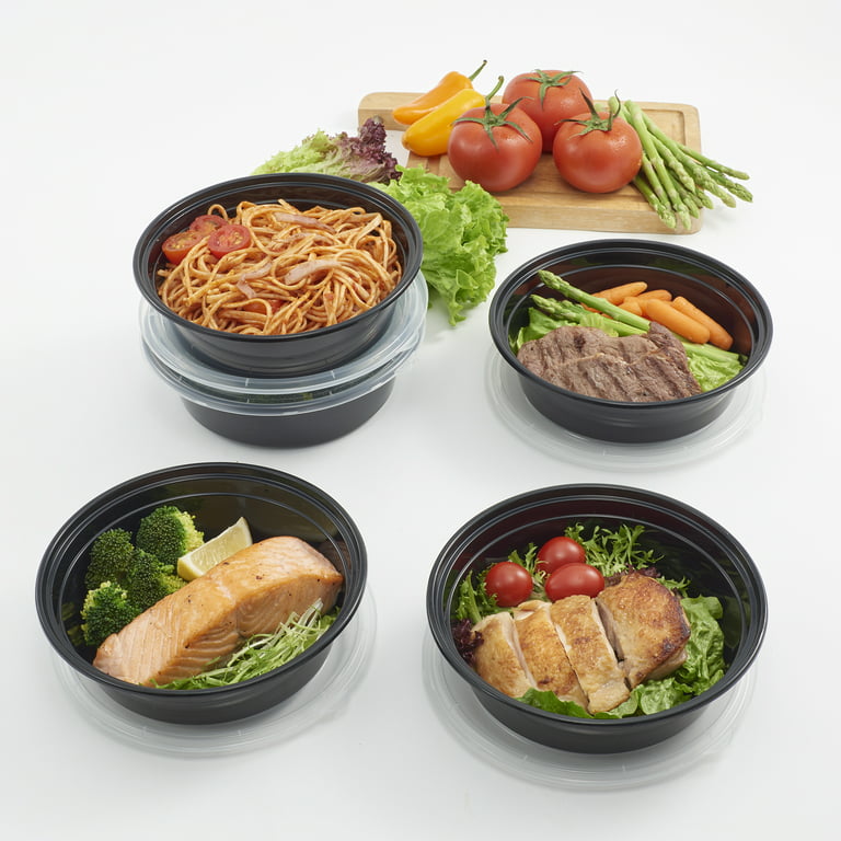 Round Meal Prep Containers Set - Portion Control Bento Box- Food Stora –  PrepNaturals