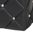 thumbnail image 5 of Baxton Studio Stacey Modern and Contemporary Black Faux Leather Upholstered Ottoman, 5 of 8