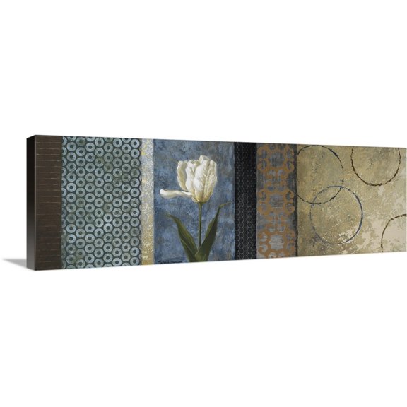 Great BIG Canvas | "Blue Euphoria" Canvas Wall Art - 36x12