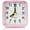 Pink, variant on Small Battery Operated Analog Alarm Clock, Travel Clock,Slient Bedside Clocks for Bedrooms Bathroom Shelf Desk,Blue