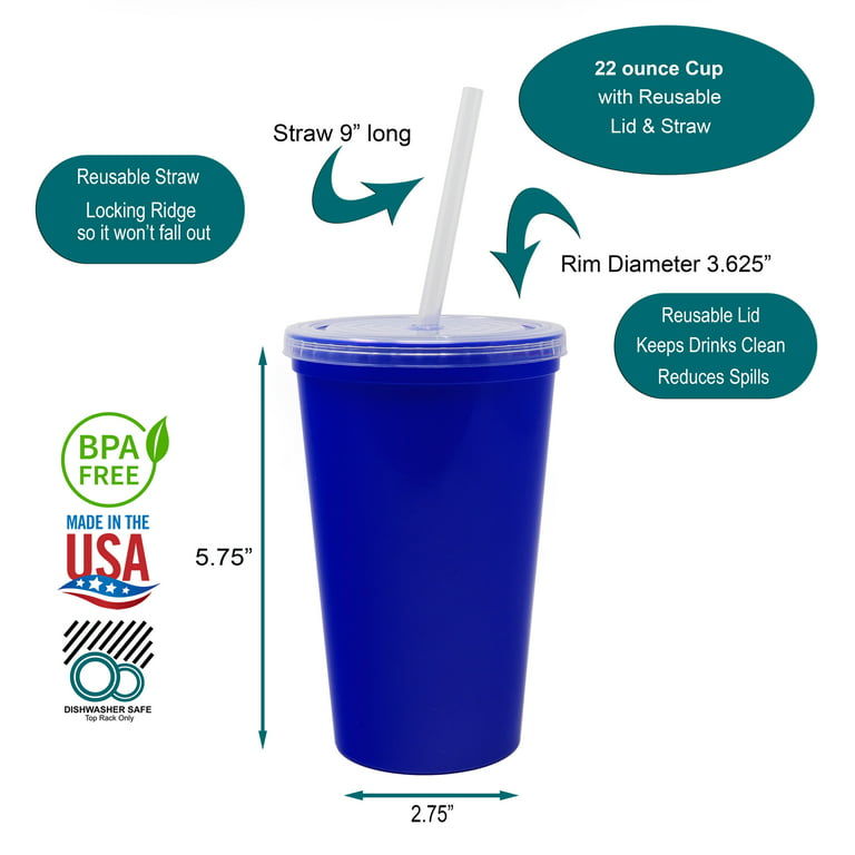 Straw Cup Lids & Straws  Family Tableware Made in the USA from