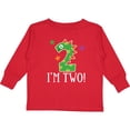 thumbnail image 3 of Inktastic 2nd Birthday Dinosaur Party 2 Year Old Boys or Girls Long Sleeve Toddler T-Shirt, 3 of 5