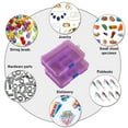 thumbnail image 5 of Set of 2 organizers, Plastic, 5 Storage Spaces, Purple, 5 of 5
