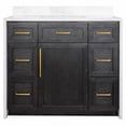 thumbnail image 2 of Palisade 42" Bathroom Vanity with Dark Oak Cabinet and Engineered Marble Top, 2 of 5