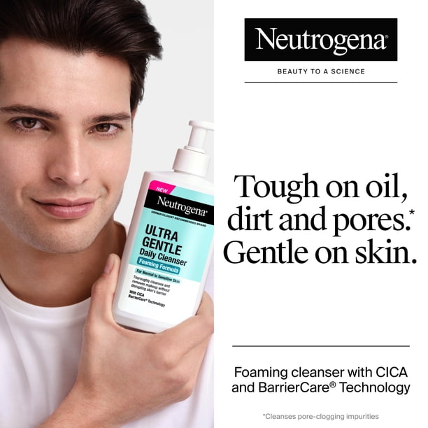 Neutrogena Ultra Gentle Foaming Facial Cleanser, Daily Face Wash