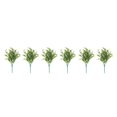 thumbnail image 3 of Injueey 2 piezas de eucalipto artificial planta de plástico falso plantas de apariencia vívida boda jardín balcón decoración verde oscuro Type1 NO1, 3 of 6