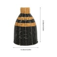thumbnail image 2 of Homoyoyo Rustic Black Woven Vase with Plastic and Iron Frame for Stylish Home Decor, 2 of 8