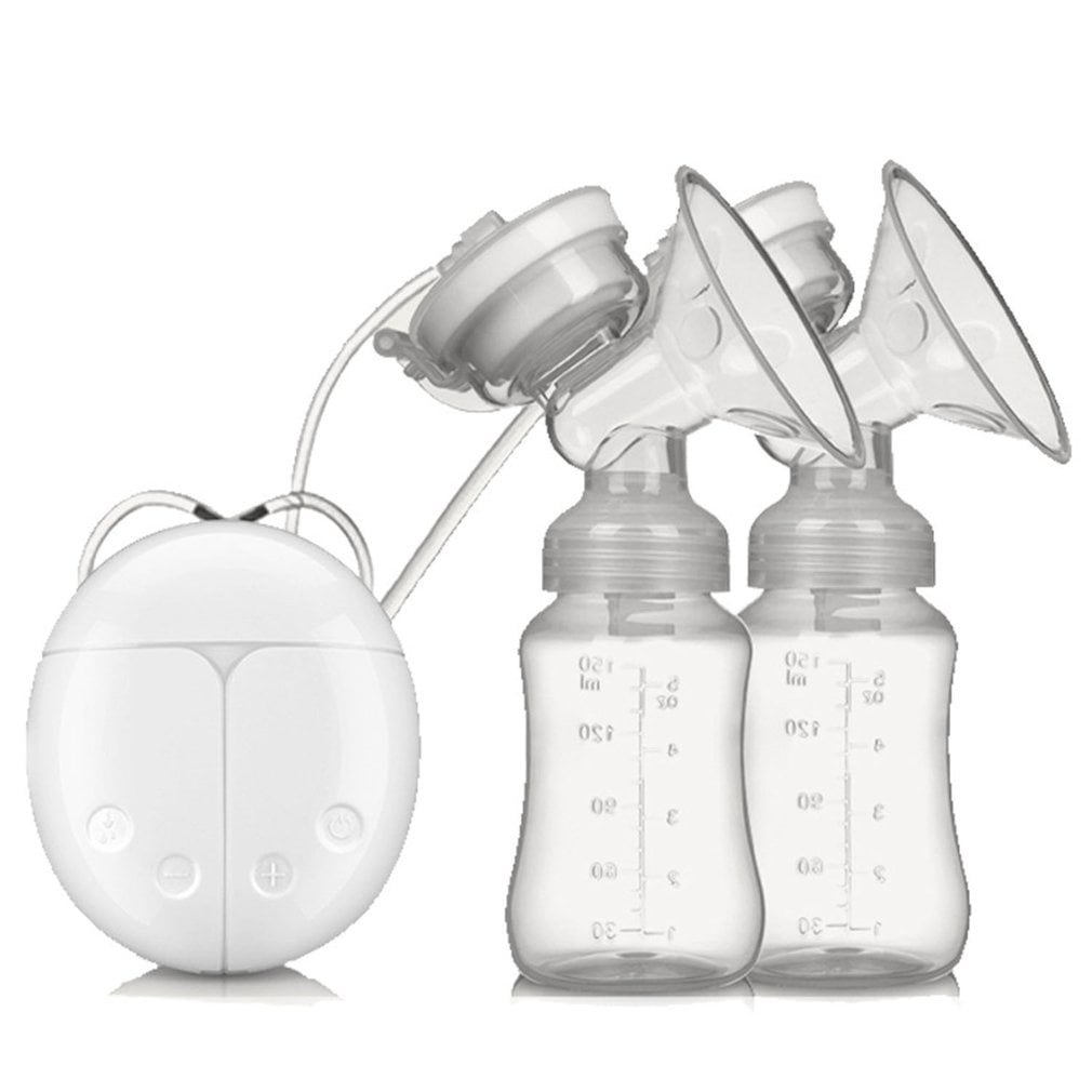 Double Electric Breast Pump With Milk Bottle Infant USB BPA free Powerful Pumps 