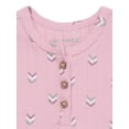 thumbnail image 5 of easy-peasy Baby Short Sleeve Henley Bodysuit, Sizes 0-24 Months, 5 of 5