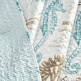 thumbnail image 2 of Lush Decor Harbor Life Coastal Reversible Throw, 60x50, Blue/Taupe, Single, 2 of 3