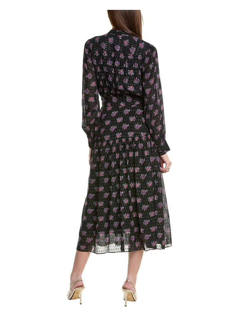 Elie Tahari womens The Rue Silk-Blend Maxi Dress, 6, Black - Walmart.com