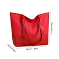 thumbnail image 3 of Large Tote Bag for Women with Zipper, Work Leather Travel Purse and Handbags, 3 of 6