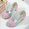 thumbnail image 3 of Girls Kid Cosplay Dress Wedding Party Shoes Glitter Sequins high Heel Mary Jane Princess Shoes, 3 of 6