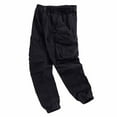 thumbnail image 2 of GUZOM Mens Cargo Jogger Pants Black, Utility Joggers with Drawstring Waist & Multiple Pockets, Tapered Fit Casual Sweatpants,Size L, 2 of 6