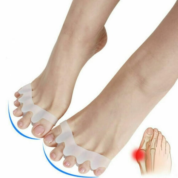 Silicone Toe Spacer for Bunion Pain Relief, Toe Alignment, Overlapping Toes, Hallux Valgus Straightener for Women and Men Yoga, Walking, Dancing