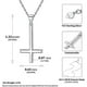 thumbnail image 4 of pendant cross silver 925 for men and women-collier inverted cross/baseball with adjustable chain 45 to 50 cm, 4 of 5