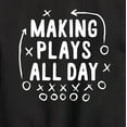 thumbnail image 3 of Instant Message - Making Plays All Day - Toddler & Youth Crewneck Fleece Sweatshirt, 3 of 6