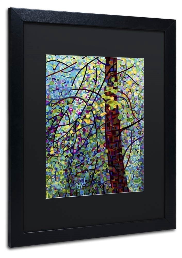 Mandy Budan 'Pine Sprites' Black Matted Framed Art