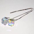 thumbnail image 4 of 925 Silver Crystals Long Tassel Threader Dangle Drop Earrings, 4 of 5