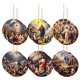 thumbnail image 2 of Adornos Navideños de Madera de 12 Piezas con La Imagen de Jesús Difundiendo El Evangelio, 2 of 7