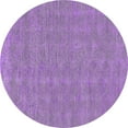thumbnail image 1 of Ahgly Company Indoor Round Solid Purple Modern Area Rugs, 5' Round, 1 of 4