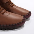 thumbnail image 4 of NECHOLOGY Botas Mujer Adulto Femenino Zapatos Botines de mujer Botas de mujer de otoño e invierno a juego de colores a la moda con botas con cremallera lateral (Brown, 8.5), 4 of 7