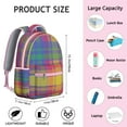 thumbnail image 6 of Stylish Geometric Shapes Texture Backpack for School & College, Laptop Bookbag with Padded Compartment, Durable Daypack as a Gift for Students, 6 of 6
