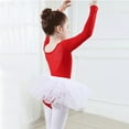 thumbnail image 5 of Zwiiyzr 2025 5-18Y Ballet Leotards for Girls Toddler Long Sleeve Activewear Clothes Ballet Dance Outfits Red, 5 of 6