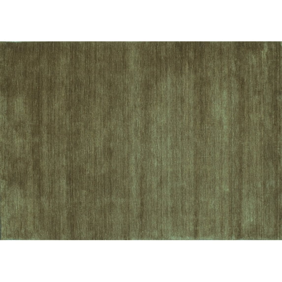 Ahgly Company Indoor Rectangle Abstract Light Blue Contemporary Area Rugs, 7' x 10'