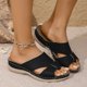 thumbnail image 5 of Karight Orthopedic ls for Women Sale Clearance Open Toe Arch Support Walking l Dressy Summer Comfortable Slip-on Shoe Cute Platform Wedge Shoes Planter Fasciitis Sliders Plus Size, 5 of 8