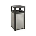 thumbnail image 3 of Safco Evos Outdoor/Indoor Steel Waste Receptacle Trash Can 38 Gallon Black, 3 of 6