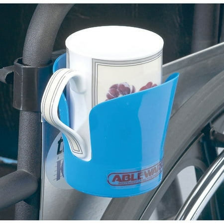 Bag of Three Wheelchair Cup Holder, Accessible for both left and right handed people By Ableware Ship from