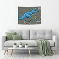 thumbnail image 5 of Kdxio Fun Riding Dinosaur Wall Hanging Tapestries Banner For Bedroom College Dorm Home Living Room Party Decor 29X37 In, 5 of 8