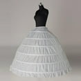 thumbnail image 5 of 6 Hoops Petticoats Bustle Ball Gown Wedding Dress Underskirt Bridal Crinolines, 5 of 8