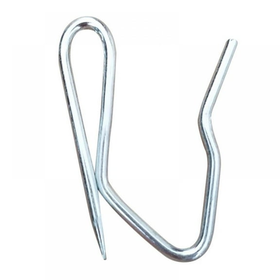 Savlot 100pcs Curtain Hooks Metal Drapery Curtain Tape Buckram Pin Pinch Pleat Clips Hooks Silver Tone