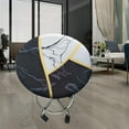 thumbnail image 3 of Stretchable Round Bar Stool Cover 11-16" Washable Dustproof Elastic Seat Cover Polyester 28-40cm for home and hotel Use - D, 3 of 8