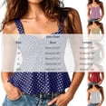 thumbnail image 3 of ClodeEU Women's Polka Dot Print Spaghetti Strap Peplum Cami Top,Sweetheart Neck Sleeveless Summer Tank Pink,Women's Plus S, 3 of 5