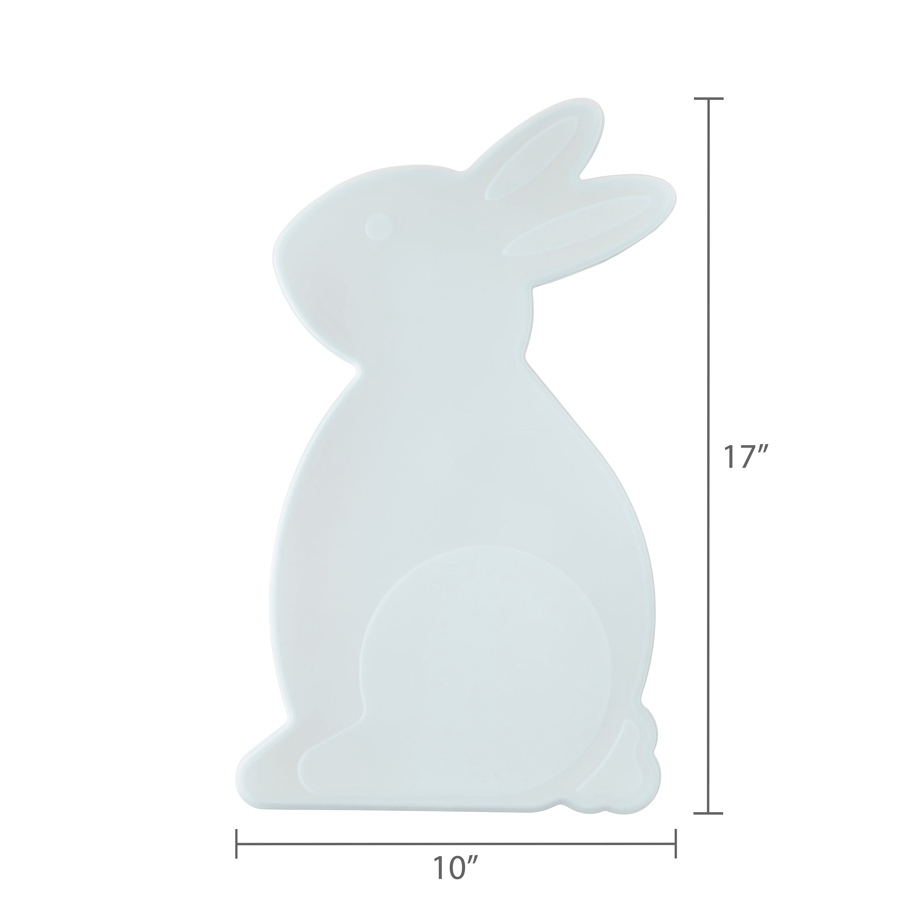 Way To Celebrate Bunny-Shaped Plastic Container, White, 17 in, Easter