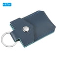 thumbnail image 3 of Uxcell Leather Key Fob, Genuine Leather Keys Cover Portable Key Rings Air Tag Holder for Keys ID, Dark Blue 4 Pack, 3 of 6