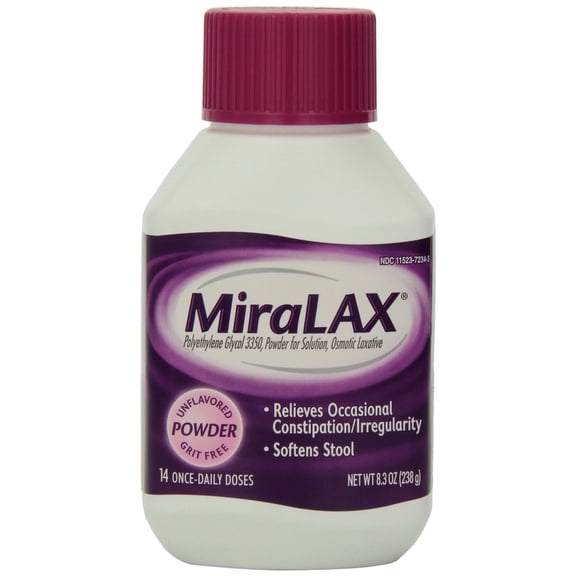 Miralax laxative powder, 8.3 oz part no. 80585 (1/ea)