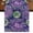 DarkViolet, variant on Purple Green Flowers Table Runner 36 Inches Long for Dining Tables, Watercolor Vintage Botanical Cotton Linen Table Runner Coffee Tablerunners Dresser for Kitchen Party Holiday Decorations 13"x36"
