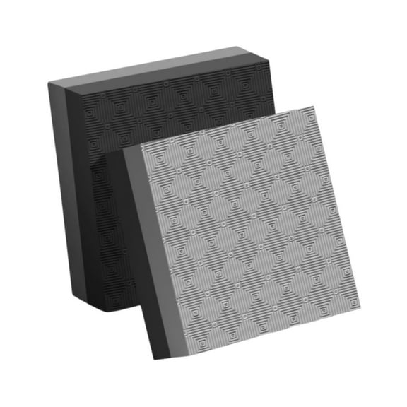 Tnarru 2Pcs Weightlifting Crash Drop Pads,Deadlift Weight Cushion Nonslip Shock Absorbing Silence Mats,Floor Protection for Training Black Gray 40x33x4cm
