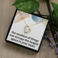 thumbnail image 6 of First Time Mom Christmas Gifts Expecting Mom Necklace The Smallest of Things Can Occupy the Largest Space in Your Heart New Mom Mothers Day Gift Forever Love Necklace, 6 of 10