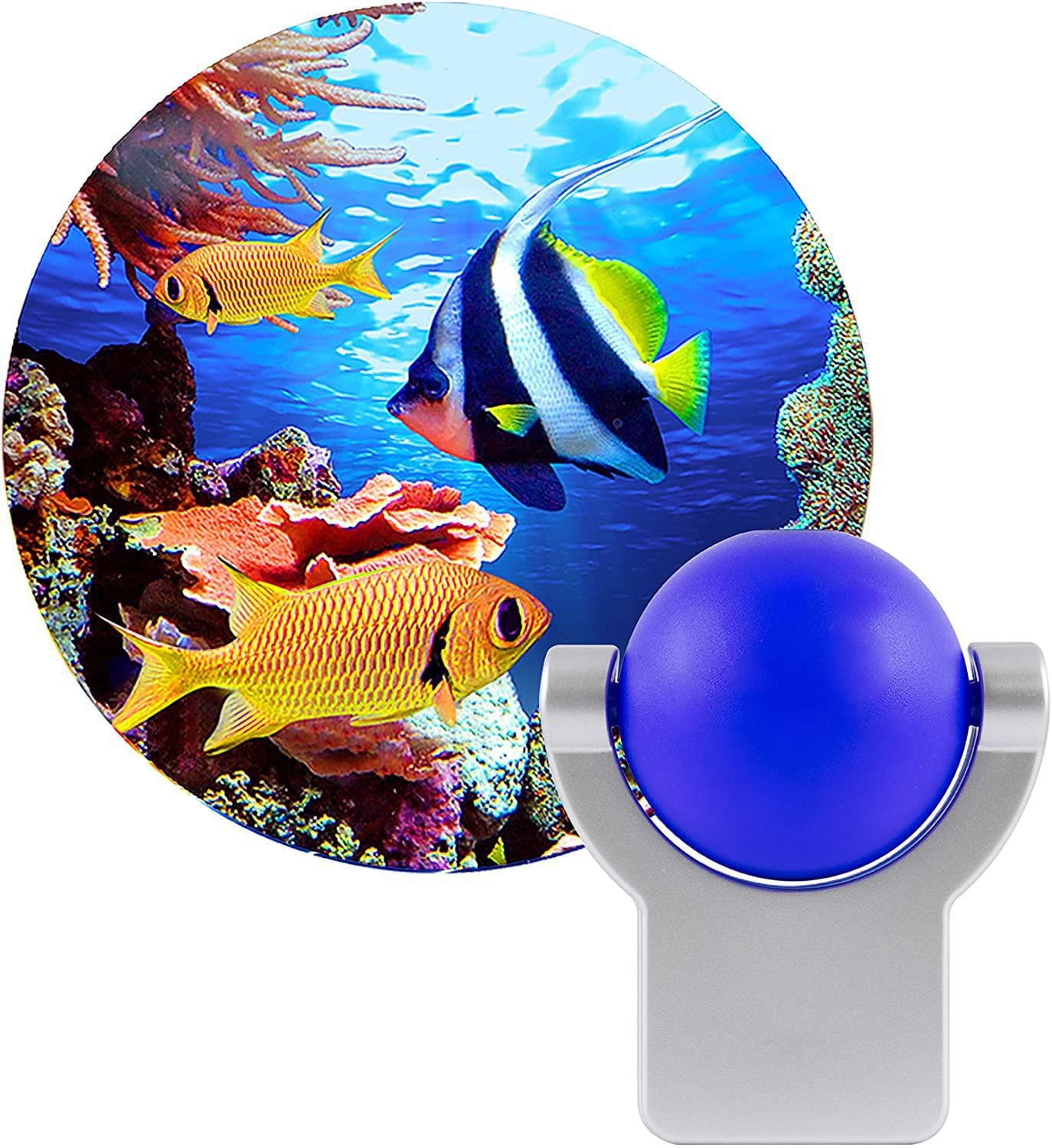 Projectables Tropical Fish LED Night Light, Plug-in, Dusk to Dawn, 11161