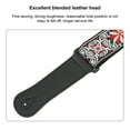 thumbnail image 3 of Sangle de Guitare, Sangle de Guitare Vintage Brodée, Sangle de Guitare Réglable avec Rembourrage Confortable, pour Guitare Électrique, Guitare Acoustique, Basse, 3 of 7
