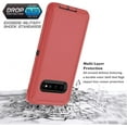 thumbnail image 4 of Galaxy S10 Plus Case Galaxy S10+ Case for Samsung Galaxy S10 Plus Case Military Drop Shockproof  Heavy Duty Rugged 3 in 1 Protection Cover for Galaxy S10 Plus S10+ Phone Case Red+Black, 4 of 15