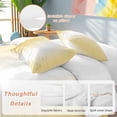 thumbnail image 2 of 3 Piece Yellow Ombre Duvet Cover Set Queen Size, Microfiber Comforter/Quilt Cover with Corner Ties and 2 Pillowcases, Modern Gradient Abstract Art All Season Soft Bedding with Zipper Closure, 2 of 8