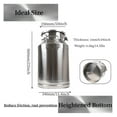 thumbnail image 6 of 40L/10.56 Gallon Stainless Steel Milk Can - Heavy Duty Milk Jug Milk Bucket Wine Pail Bucket Bottle SS liquid Container Storage W/ Embedded Silicone Sealed Lid Easy to Open and Use, 6 of 8