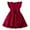 Red, variant on WUXIAN Child Little Girls Fly Sleeve Solid Color Bowknot Dresses Dress Sundress Cute Dailywear